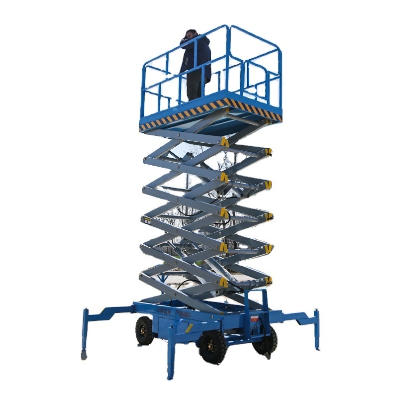 Davoo shandong lifting platform mobile 6m electric scissor wheel chair platform stair lift