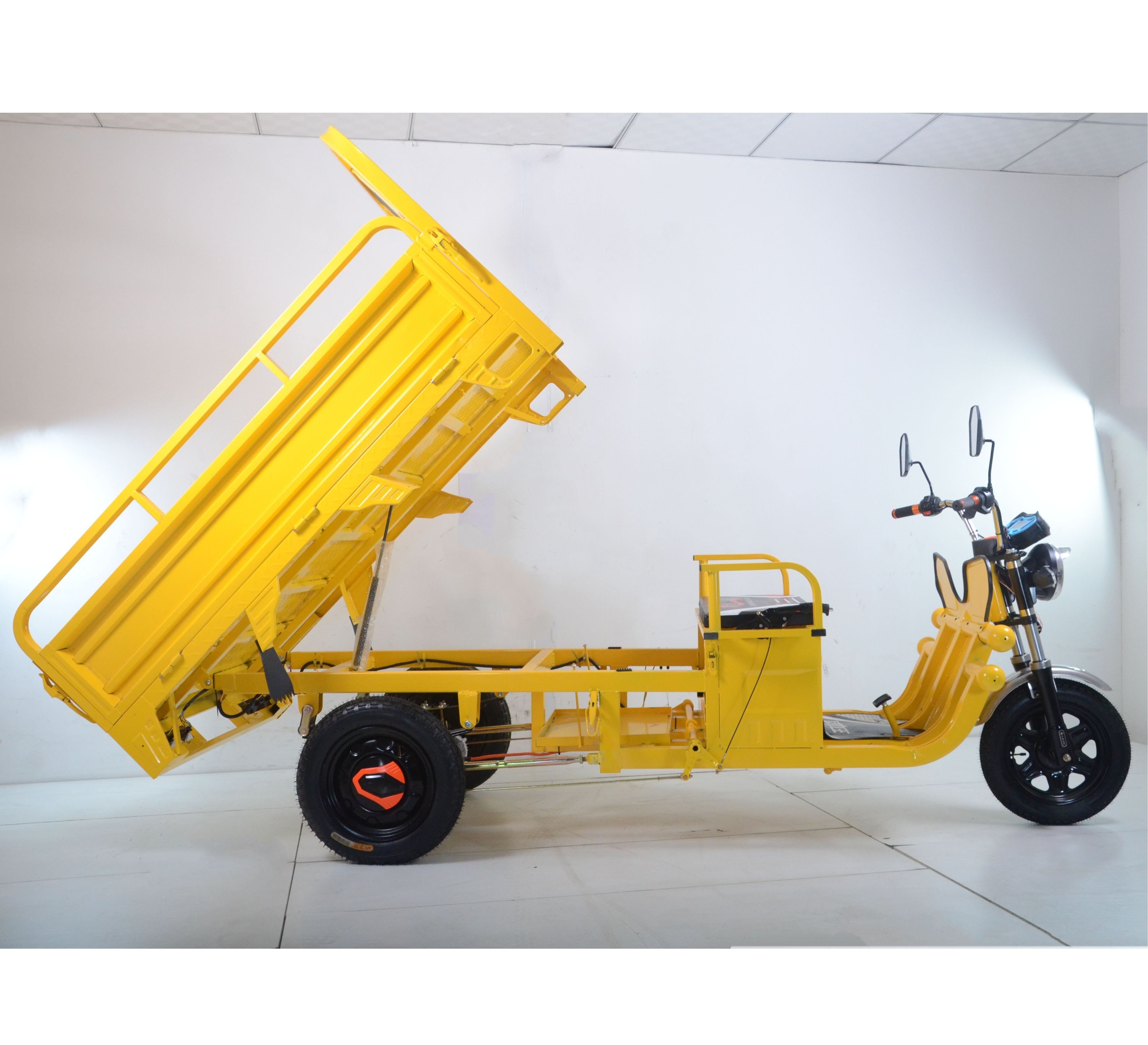 Chinese Electric Tricycle 2000w 2T SYDC06 Cargo Tricycle three wheel electric motorcycle India with CE