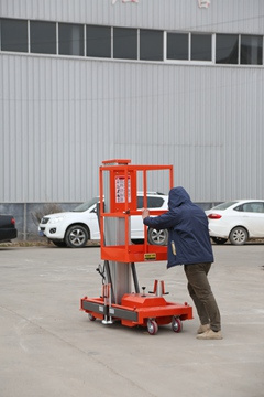 Single Aluminium Alloy Lifting Platform truck mounted scissor lift