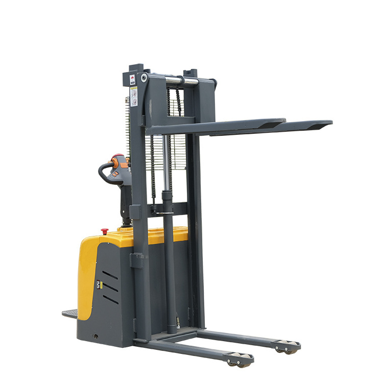 Full Electric pallet Stacker 1.5 TON forklift stand on Pallet Stacker Pallet forklift Capacity 2 ton