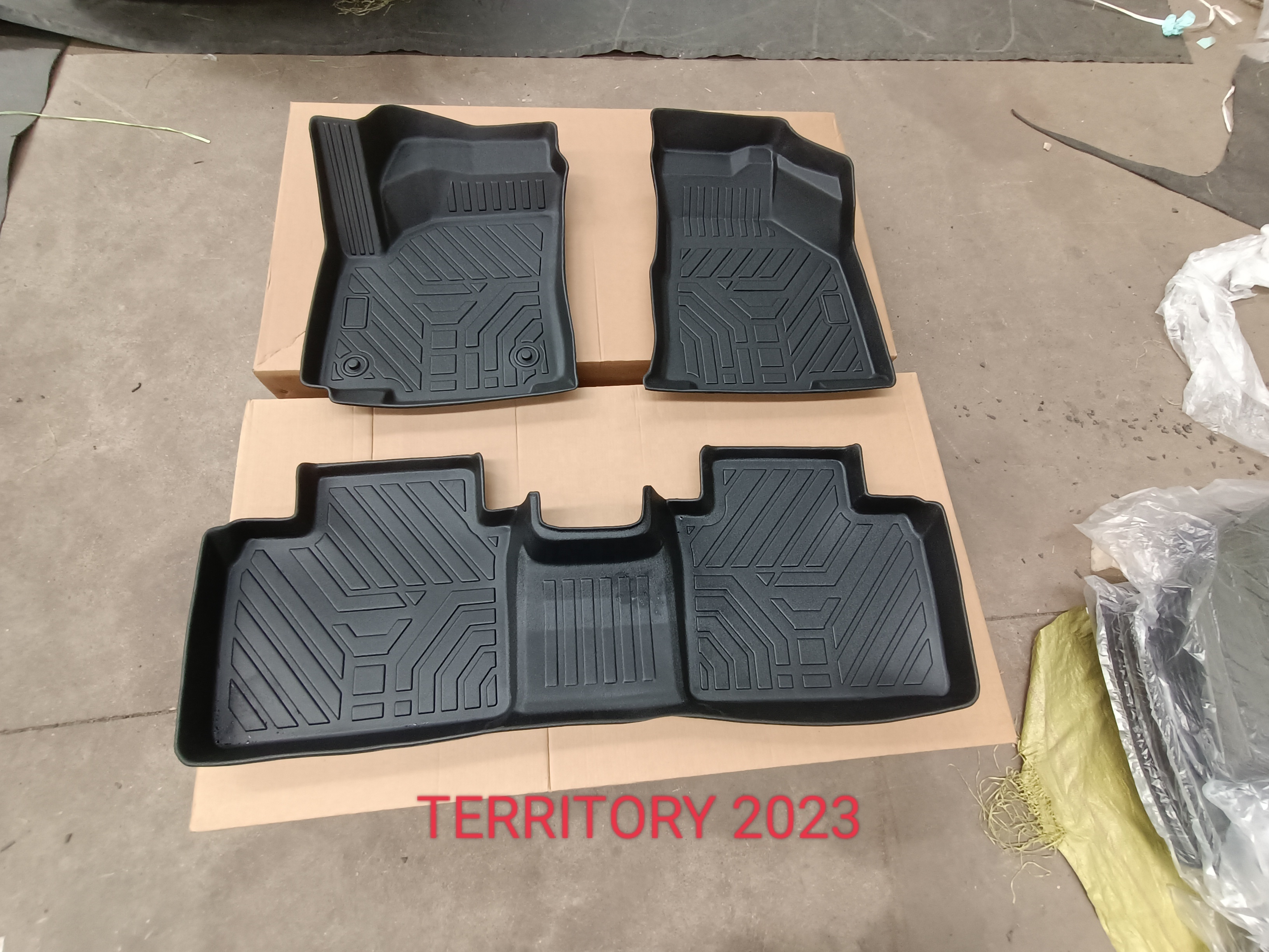 Hot Selling Waterproof Hard Wearing TPE  CAR FLOOR MATS for FORD TERRITORY 2023