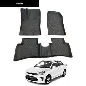 The Latest Design Sound Insulation Hard Wearing TPE  CAR FLOOR MATS for Kia Soluto