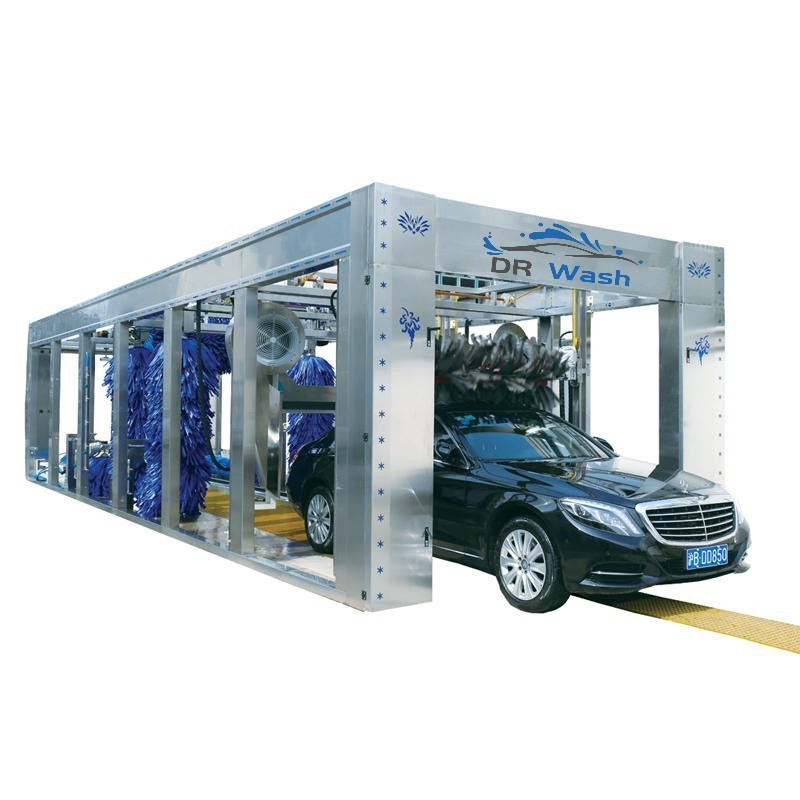 Cheap Price 60 cars/hour Cleaning speed tunnel machine car wash automatic with less water