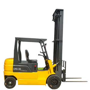 Portable Electric Forklift 3000kg 1 ton 2 ton small Forklift Truck