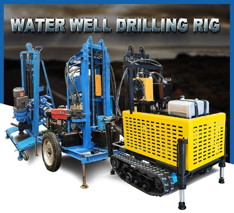 Factory sales of geotechnical hydraulic portable drilling rig diesel water well drilling rig