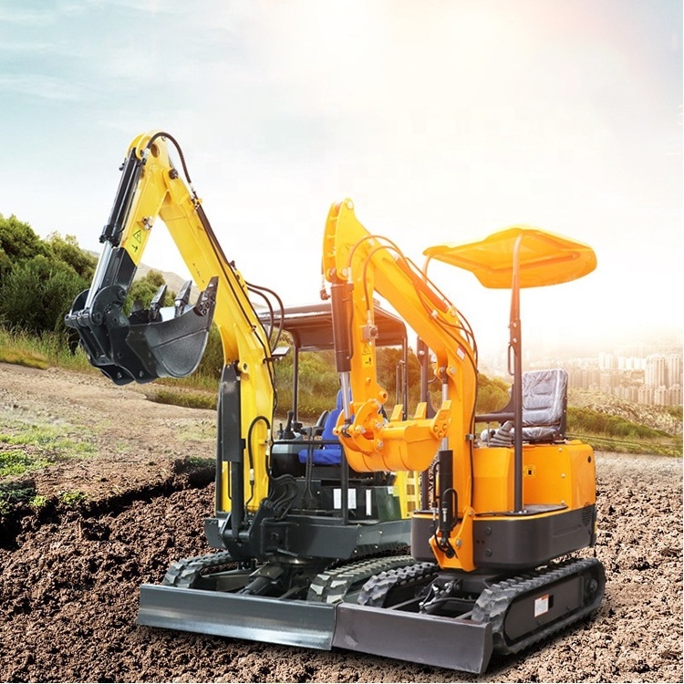 Mini excavator 2 ton mini excavadora 2t machine hot sale mini pelle excavator attachment with closed cabin