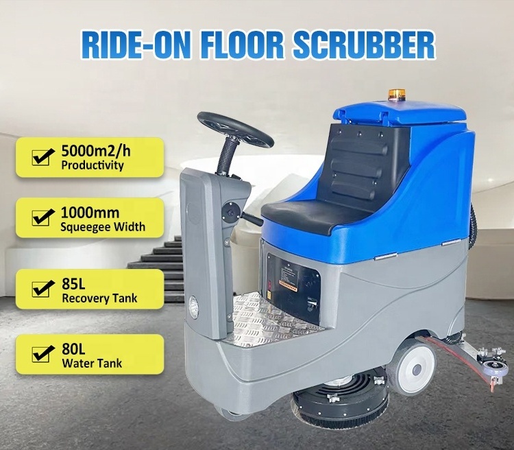 DM-750 Battery Operated Automatic Ride-on Floor Scrubber Industrial