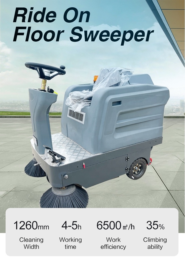 Most Excellent Quality Street Floor Sweeper Cleaning Machine Vehicle With CE