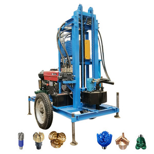 100m 120m 150m 180m 200m Portable Water Well Drilling Rig with Diesel Engine