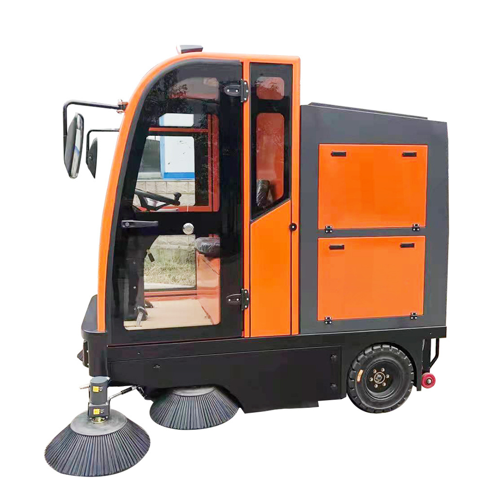 Factory Price DM-2100 road sweeper brushes ride on fully enclosed electric compact street floor sweeper