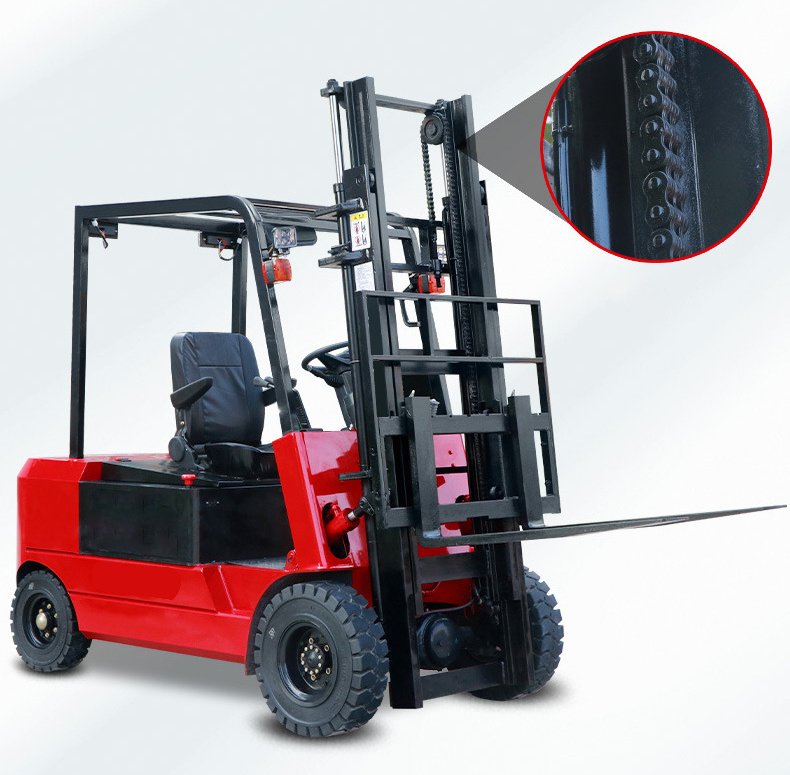 Original electric forklift 1ton 1.5 ton 2T 3T four wheel electric fork lift truck with solid tyres