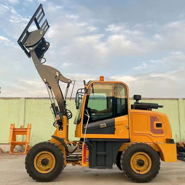 1.5Ton 920 Machine Mini Articulated Wheel Loader With Snow Plow