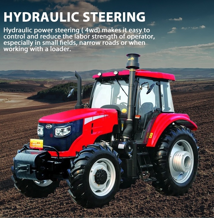 4-cylinder engine traktor 4x4 mini farm 4wd tractors