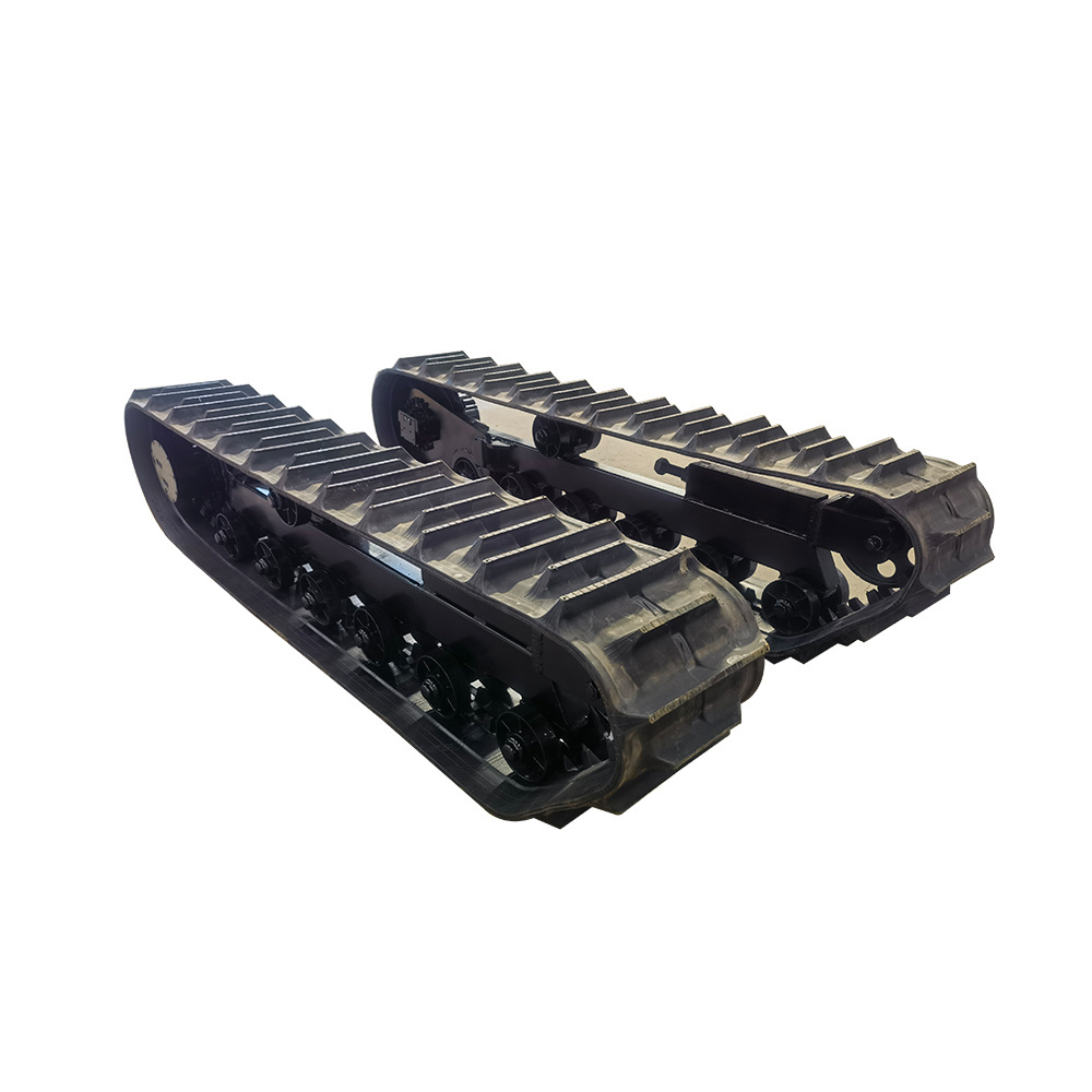 Mini rubber track undercarriage platform for small loading transportation equipment chassis