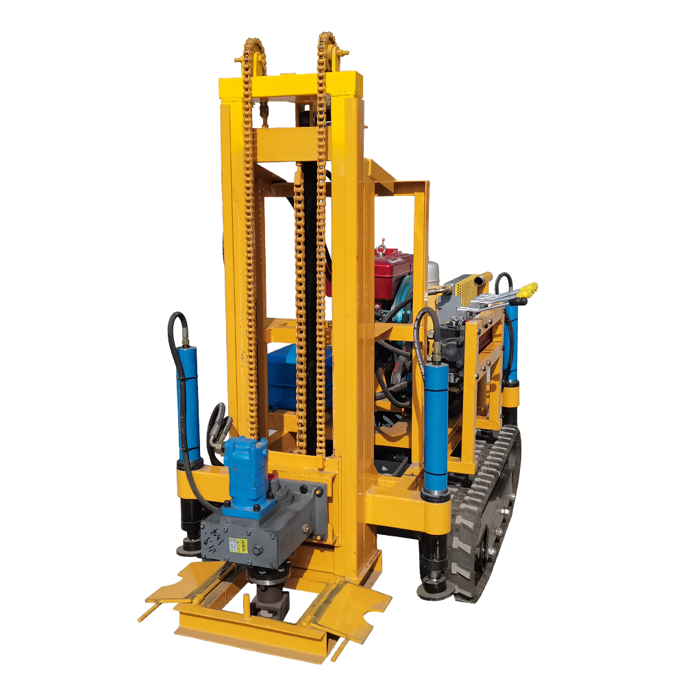 Crawler Hydraulic Drilling Rig Deep Borehole Water Well Driller for hard rock or soil