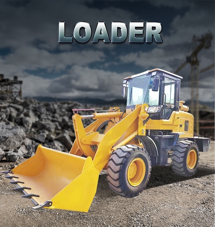 3 Ton Small Wheel Loader With Snow Bucket Blade And Blower