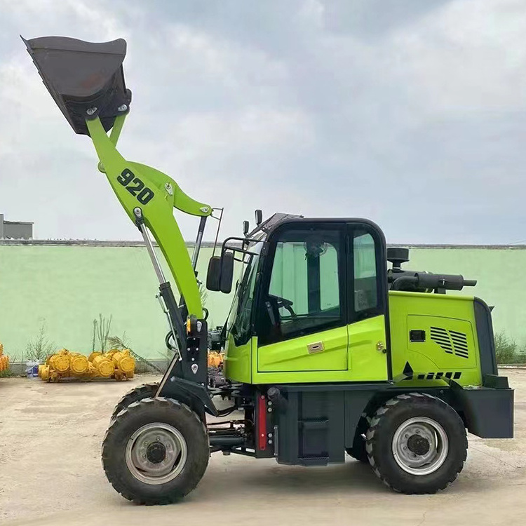 1.5Ton 920 Machine Mini Articulated Wheel Loader With Snow Plow