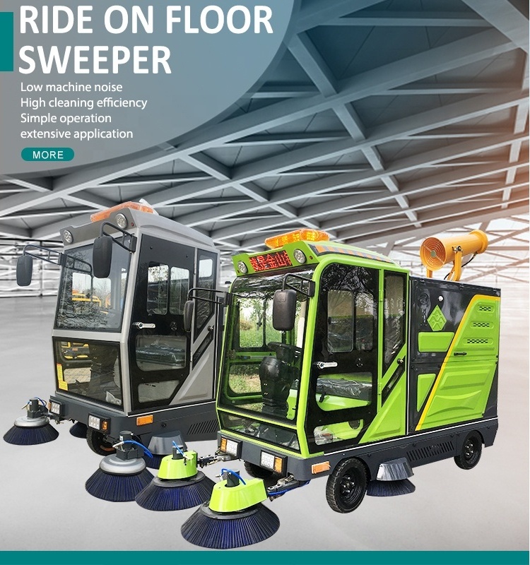 Cleaning Electric Huge Floor Sweeper Ride On Battery Power Street Cleaning Equipment Automatic Sweeper