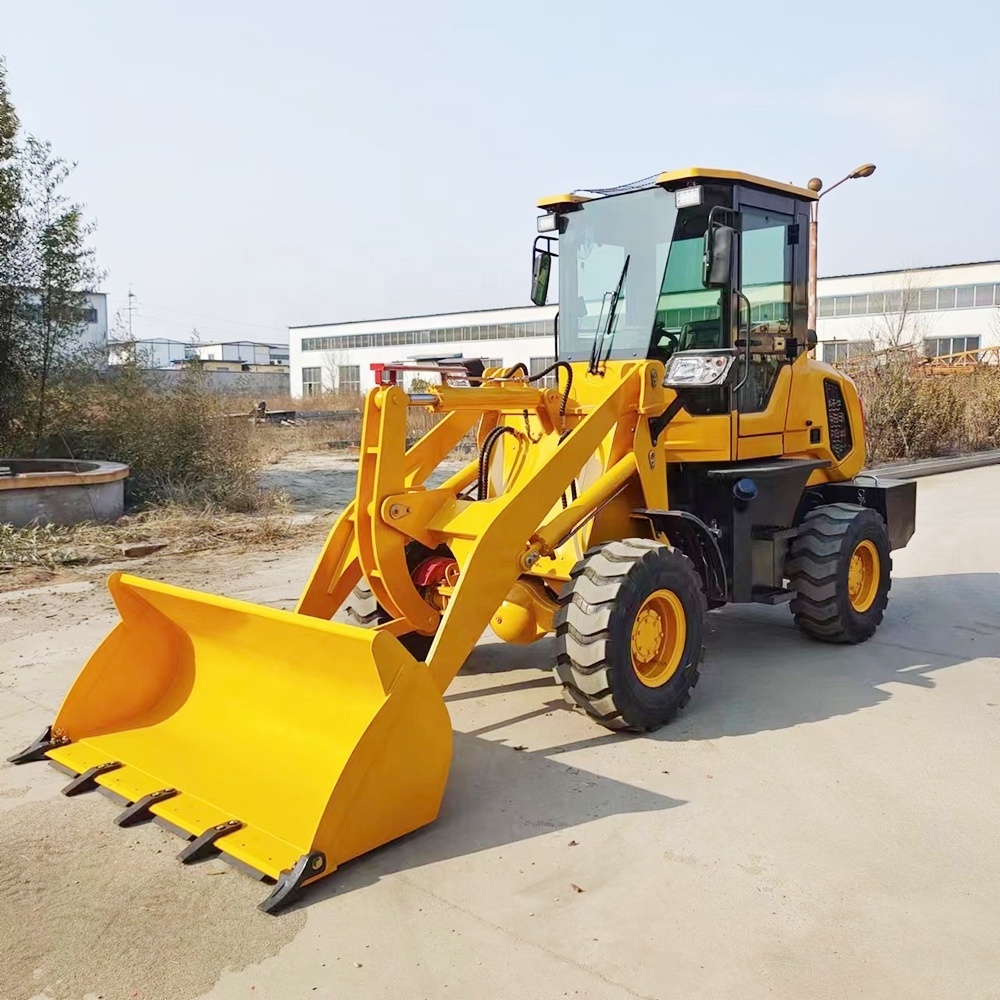 3 Ton Small Wheel Loader With Snow Bucket Blade And Blower