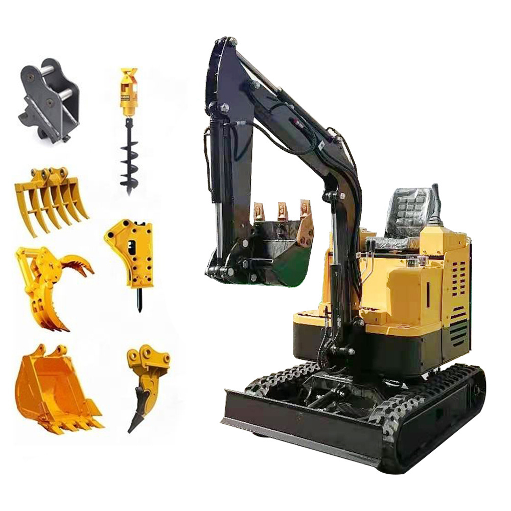 Mini excavator 2 ton mini excavadora 2t machine hot sale mini pelle excavator attachment with closed cabin