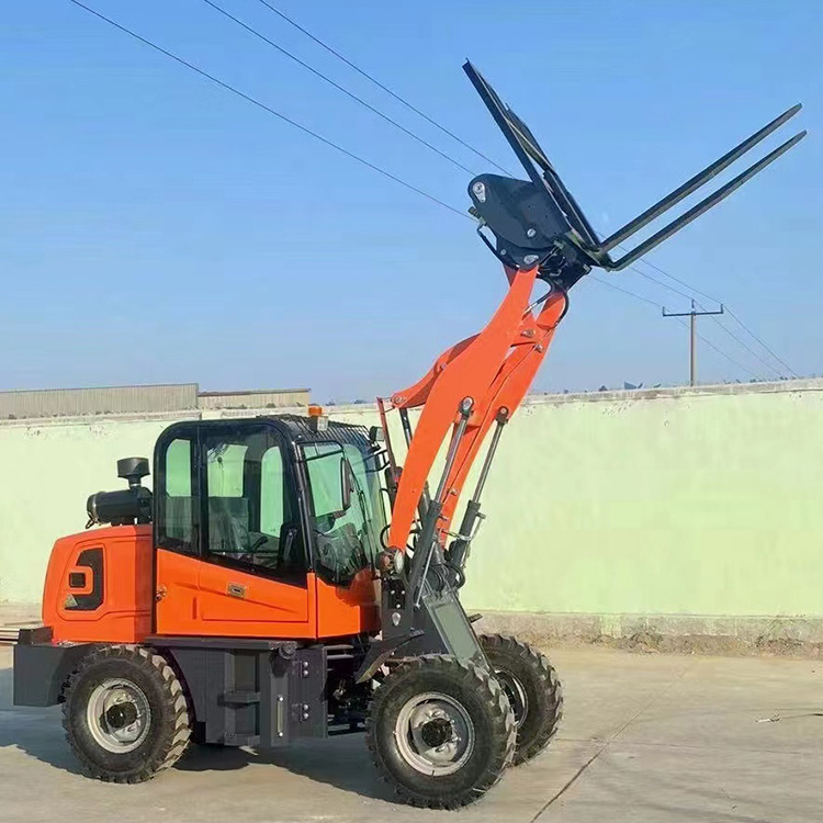 1.5Ton 920 Machine Mini Articulated Wheel Loader With Snow Plow