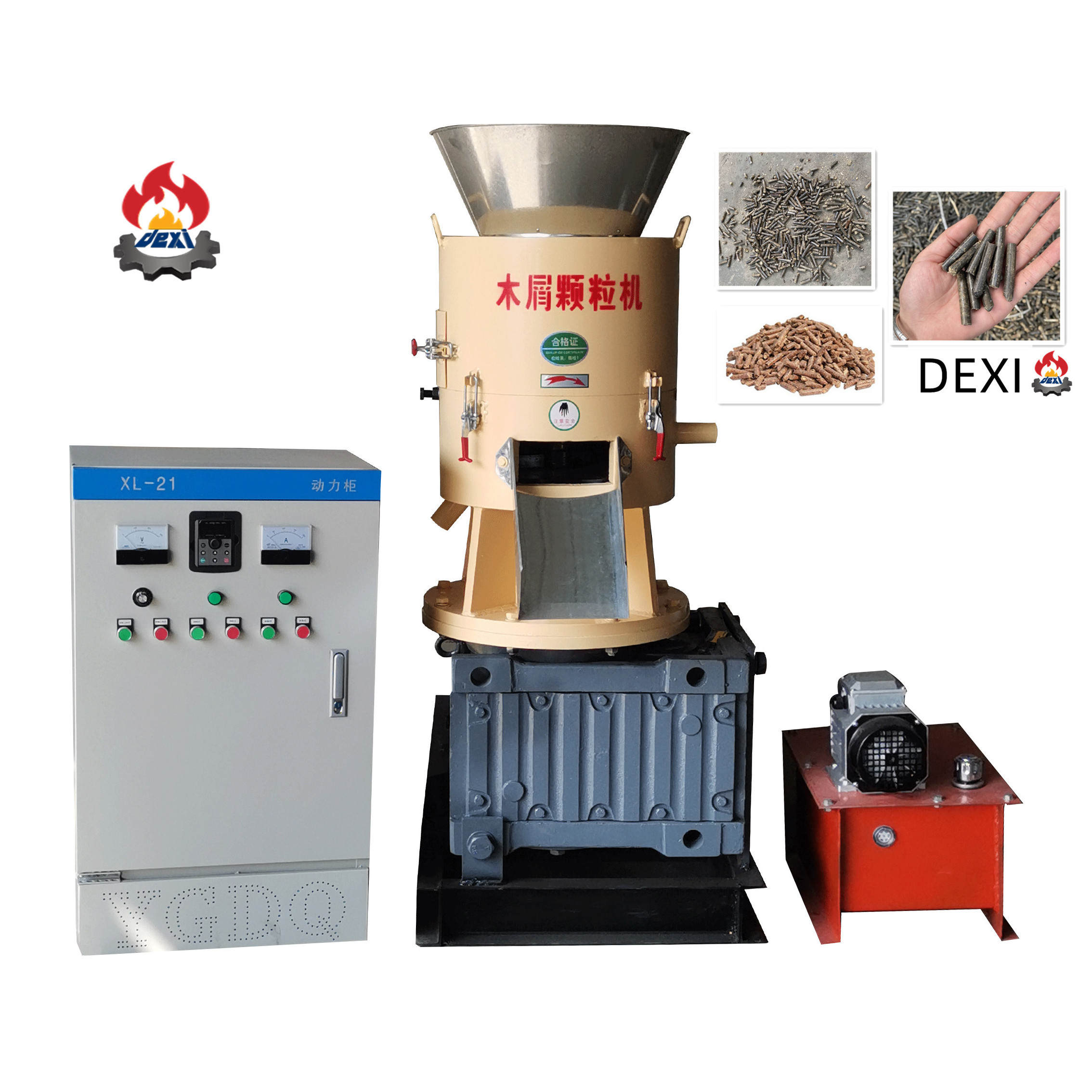 wood pellet line/alfalfa cubes pellet machine/bamboo powder pellet machine animal food extruder biomass wood