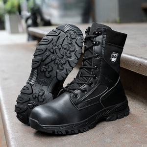 Dinggu Good quality Steel Toe Winter foot protection tactical boots anti-hit anti-piercing combat safety boots for men work boot