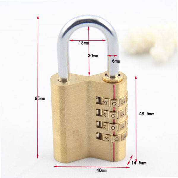 Outdoor Waterproof Resettable Padlock for Gym Locker Hasp Cabinet Gate Fence Toolbox 4 Digit Combination Locks