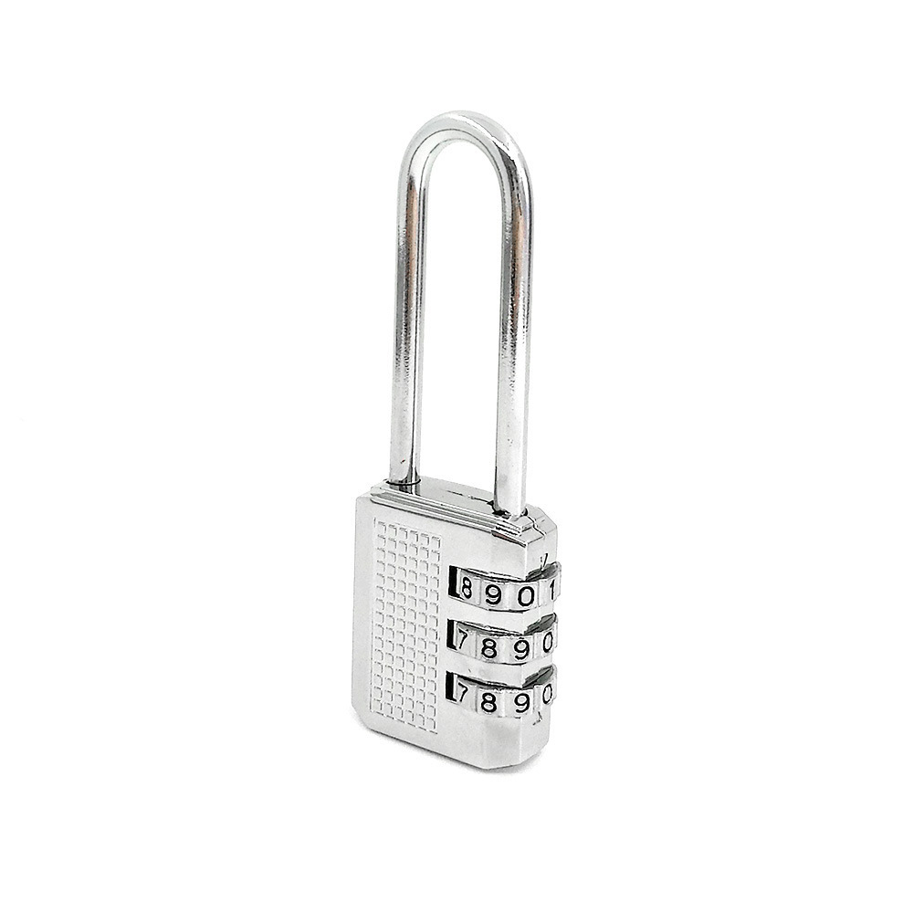 Long Shackle Combination Lock 3 Digit Outdoor Waterproof Padlock for School Gym Locker, Sports Locker, Fence, Gate, Toolbox