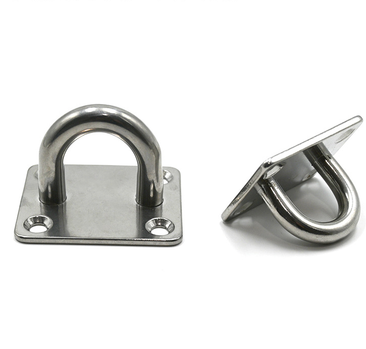 Anchor Mount Great for Yoga Swings Hammocks/Boat Rigging/Marine Deck Hardware 304 Stainless Steel Square Eye plates