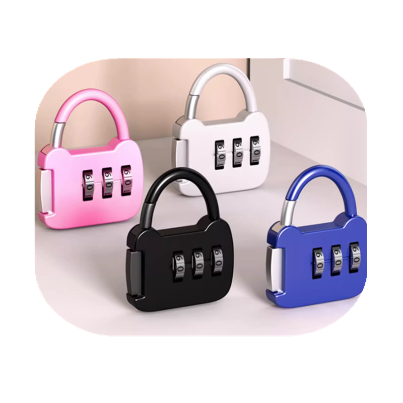 Wholesale Keyless Gym Sport Locker Safety Pad Lock Resettable 3 Digit Combination Password Padlock