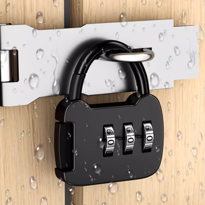 Wholesale Keyless Gym Sport Locker Safety Pad Lock Resettable 3 Digit Combination Password Padlock