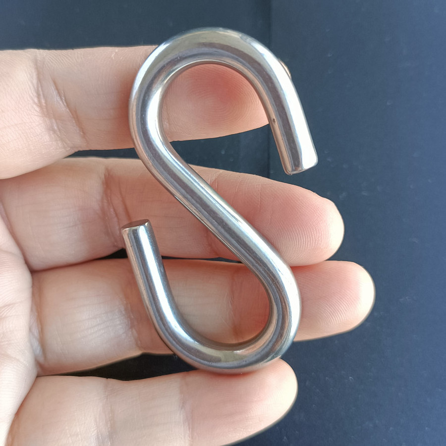 Stainless steel metal hanging bulk large s shaped utility S shaped hooks for sale