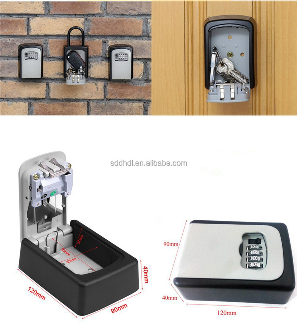 Supply  Keyless Storage Metal Lock Password Portable Safe Part Smart Key Locker Box