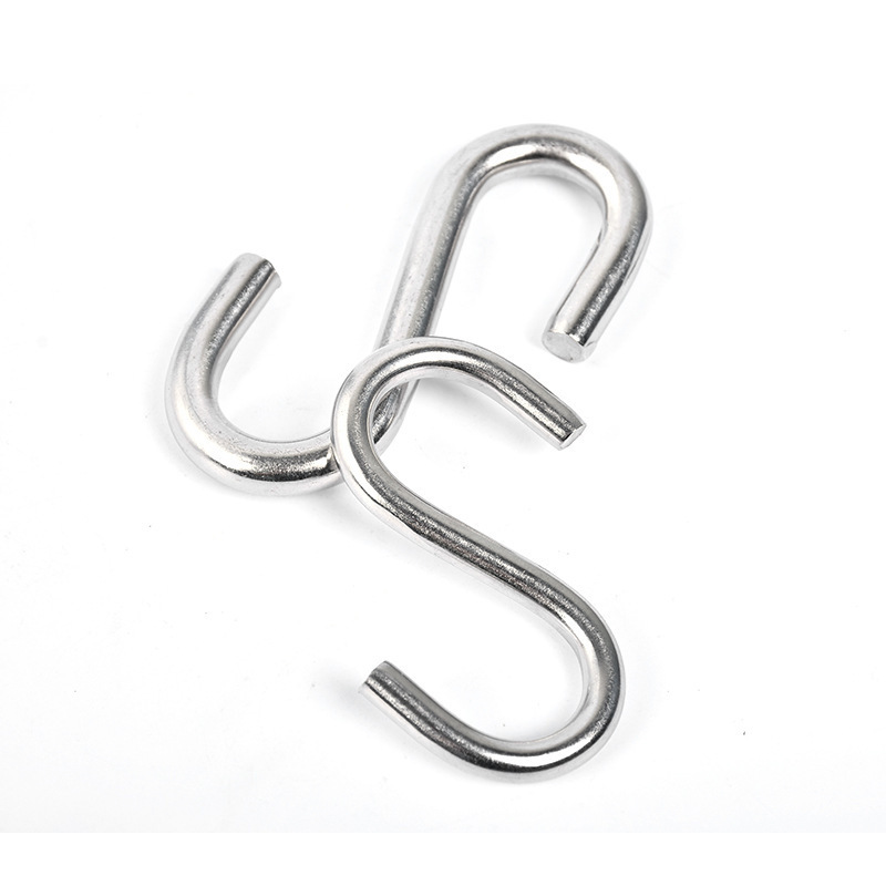 Stainless steel metal hanging bulk large s shaped utility S shaped hooks for sale