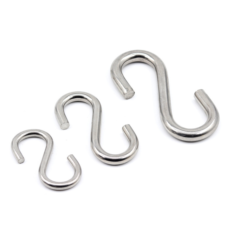 Stainless steel metal hanging bulk large s shaped utility S shaped hooks for sale