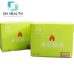 DH Wholsable Comfortable Bamboo fiber hygiene products disposable winged sanitary feminine pads