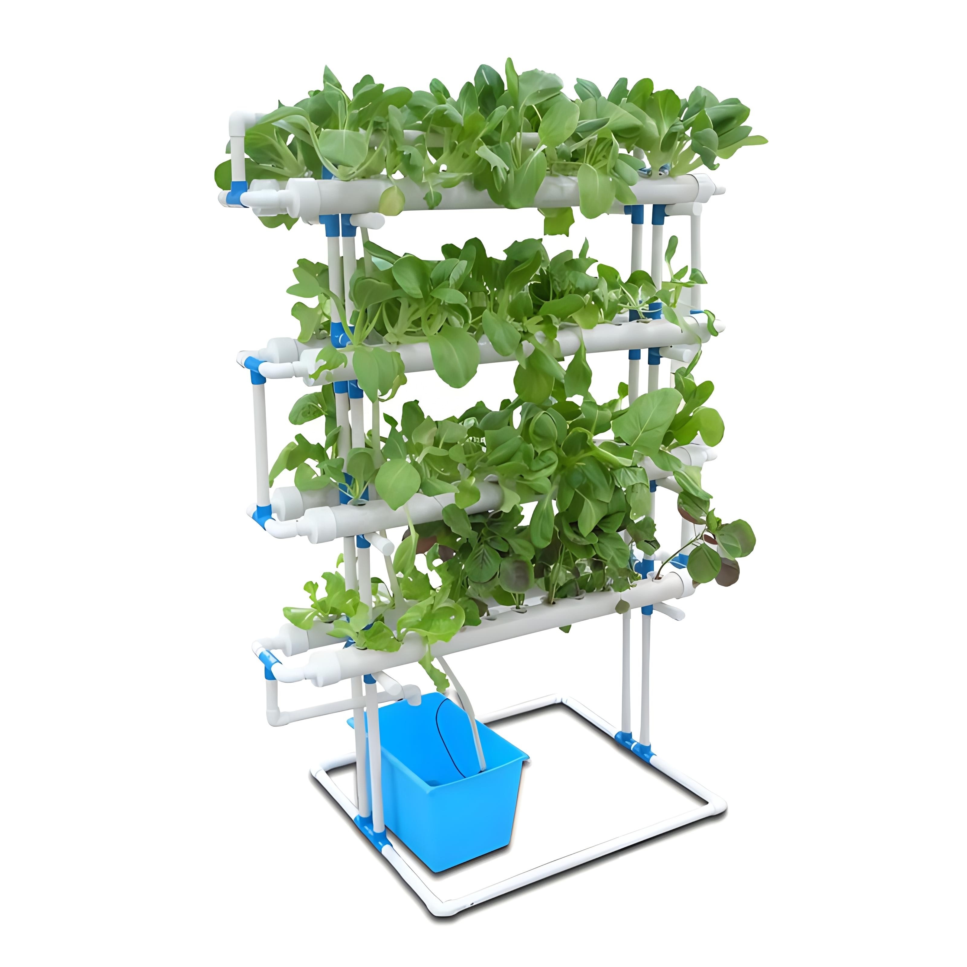 Wholesale 100x50mm pvc nft square pipe Nft Dutch Bucket Hydroponic Farming System for Tomato Pepper