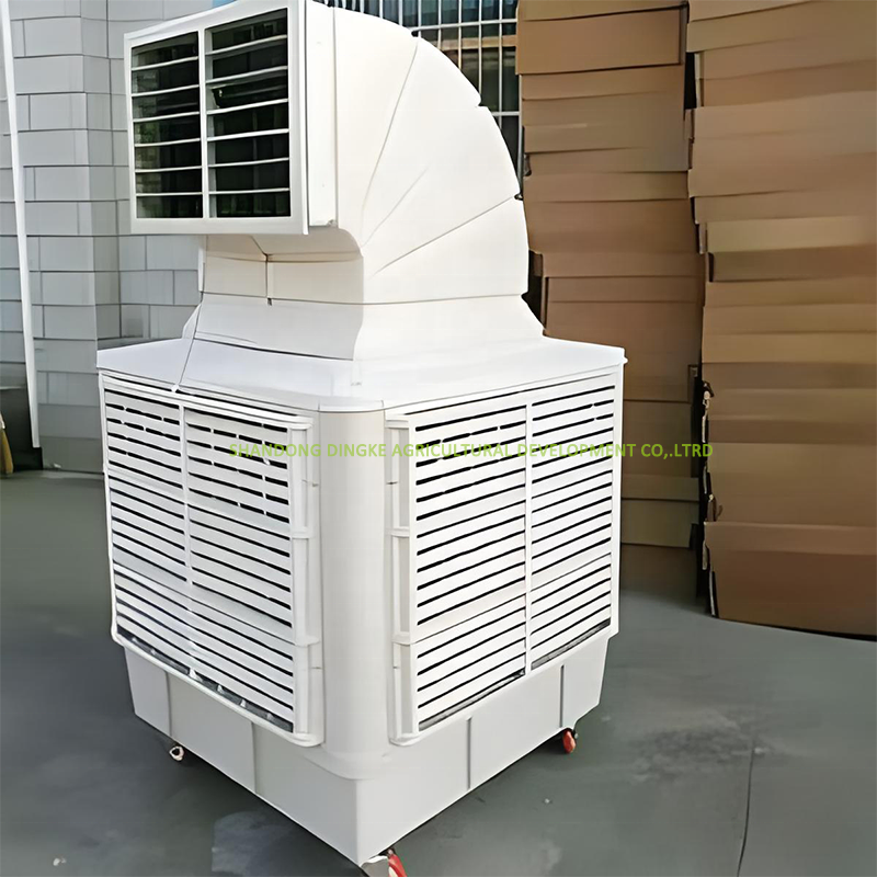 Low price wholesale wet curtain evaporative water air conditioner hot summer exhaust industrial air cooler duct equipment