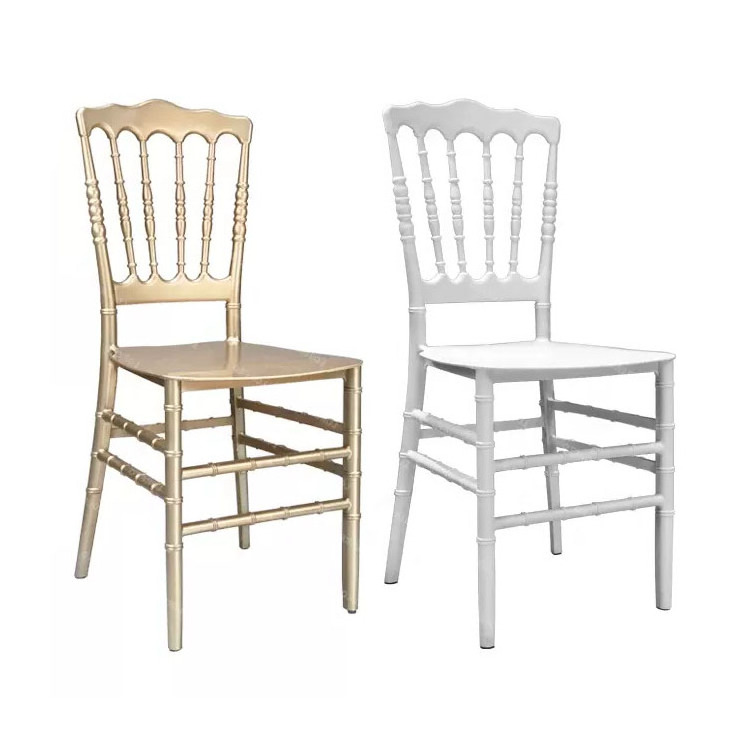 China Factory White Golden Indoor Outdoor Stackable Transparent Bamboo Banquet Plastic Restaurant Dining Hotel Wedding Chairs