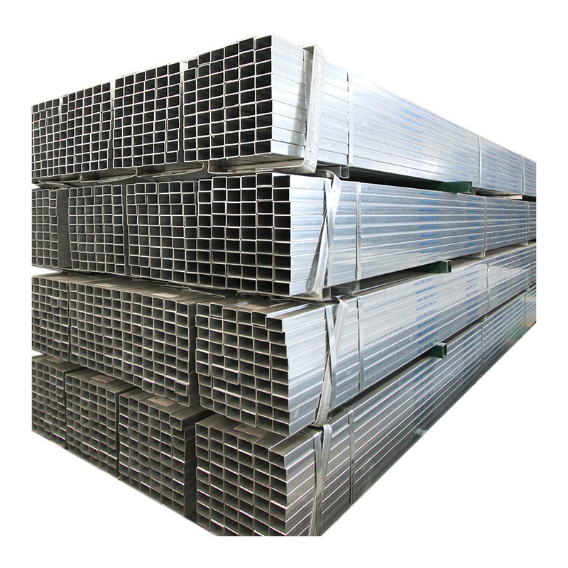 High Quality Corrugated Square Tubing Galvanized Steel Pipe Iron Rectangular Tube Price For Carports