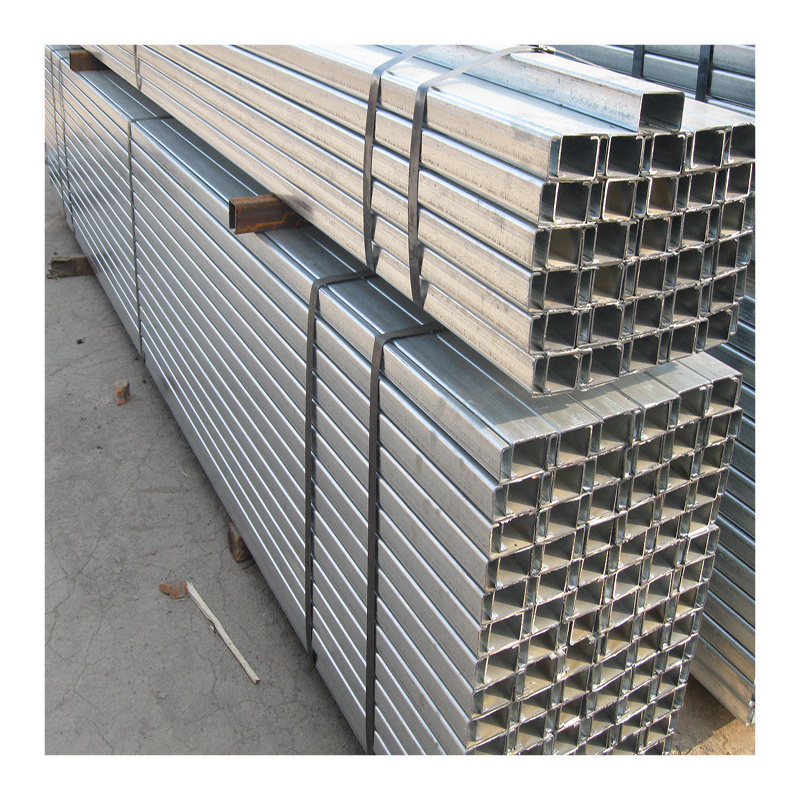 High Quality Corrugated Square Tubing Galvanized Steel Pipe Iron Rectangular Tube Price For Carports