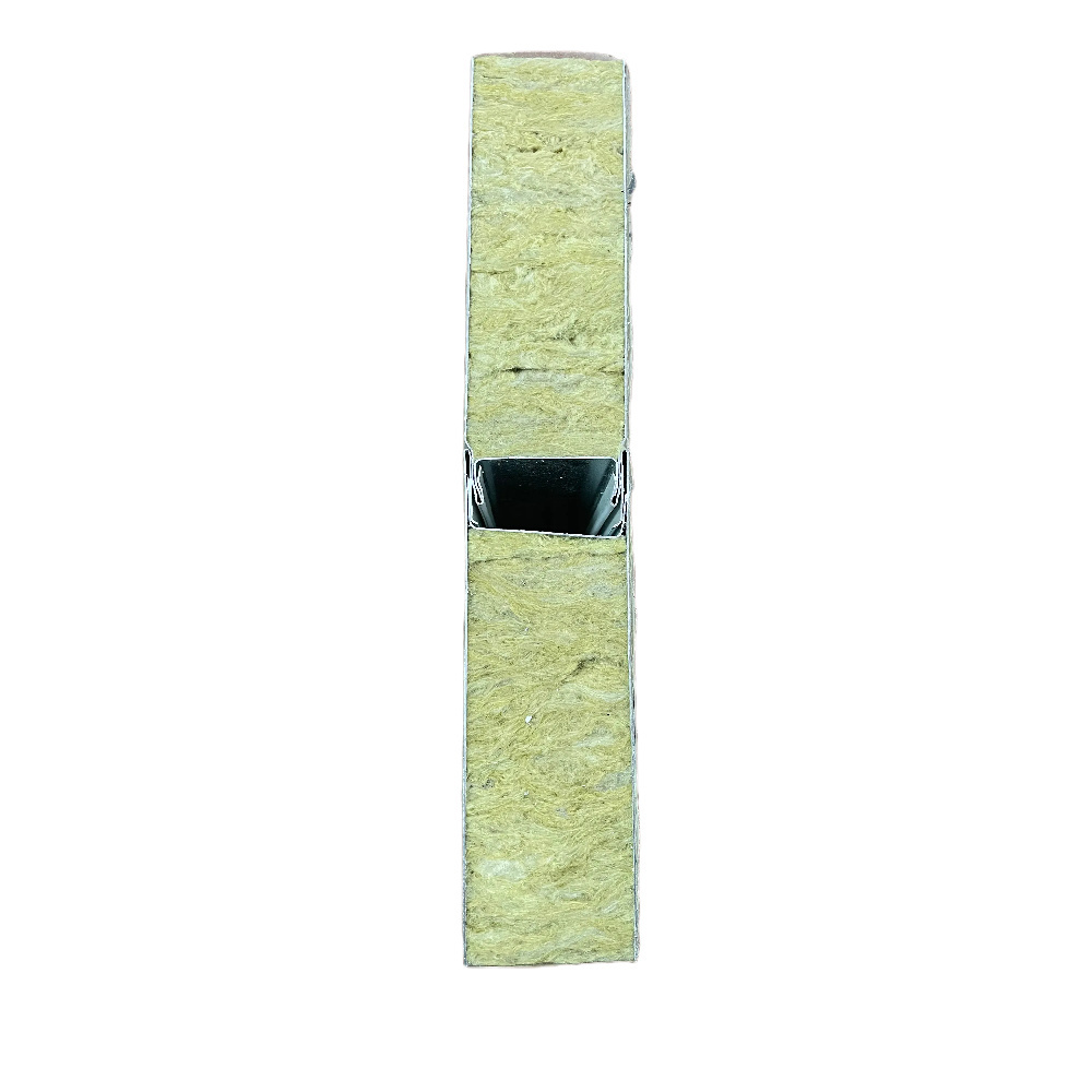 rock wool insulated gypsum partition wall rock wool fiber for friction material Fireproof Composite Panel Sandwich Roof Panel