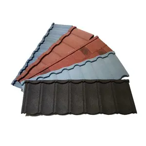 Building roofing materials New technology lightweight insulated stone coated roof tile from china factory