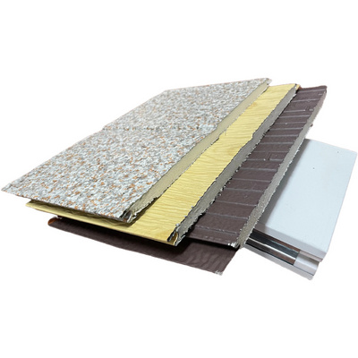 PU Sandwich Panel New style outdoor waterproof Easy Installation insulated metal foam eps sandwich exterior wall and roof panel