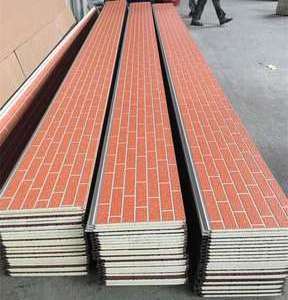 Color Coated Steel Sheets High Heat Resistance Wall Panel Polyurethane Sandwich Panels Light weight Concrete Roof Panels