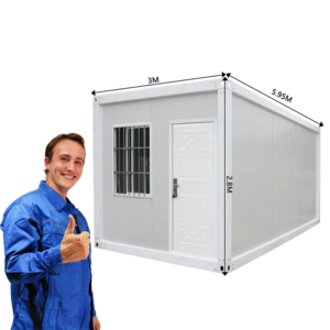 Hurricane proof prefab house 20 ft low cost used steel made extendable container mobile toilet china for sale