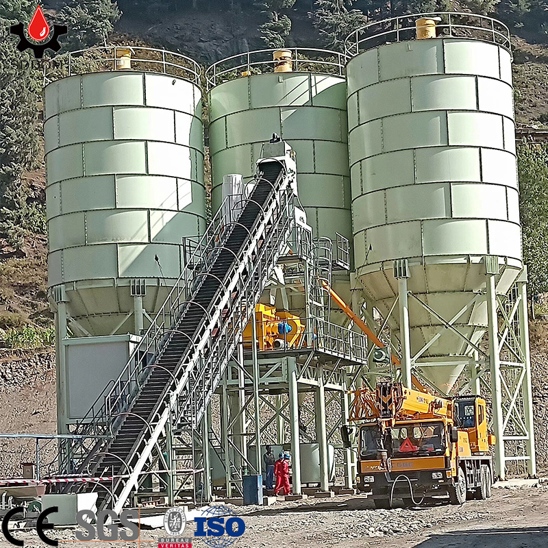 Construction equipment rental cement silo batching plant 100 ton to 3000 ton silo cement steel silo