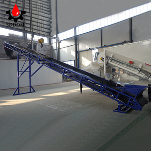 SDDOM flat unloading belt conveyor loading conveyor for concrete batching plant