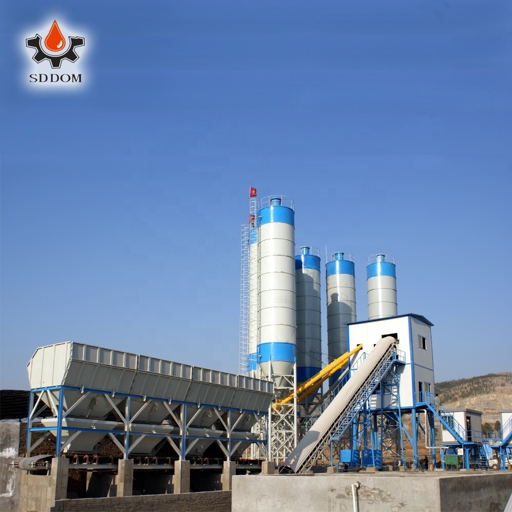 Construction company large capacity 120m3 ready mixed concrete batching plant price for manufacturing plants